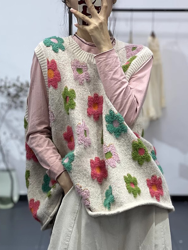 3D Printing Nylon - Cute 3D Print Knitted Vest Loose