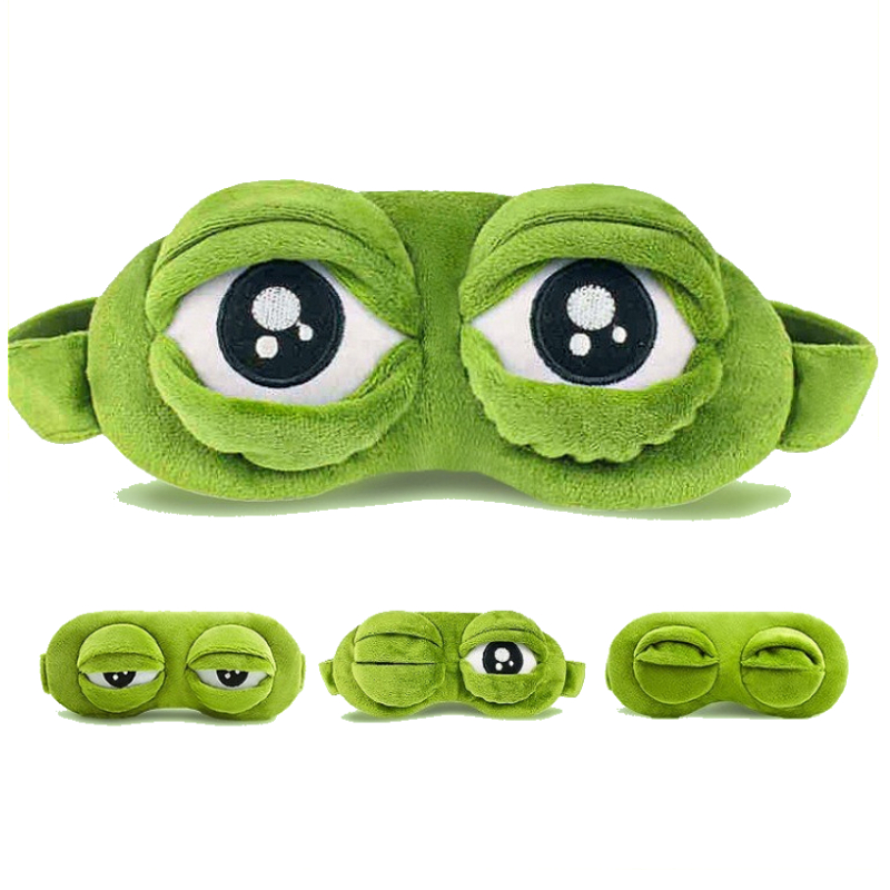 3D Sad Frog Sleep Mask Natural - đánh giá và giá 3D Printing Mask